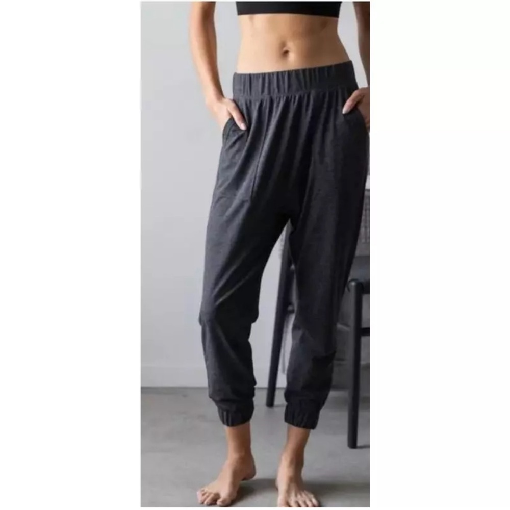 LUNYA Womens Pants XL Gray Pull On RESTORE Thermal Draped Jogger Sleep Lounge